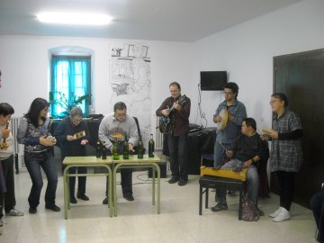 Classe amb el col·lectiu d'Amisol